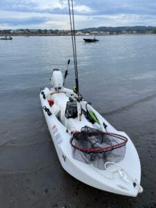 S4 microskiff outfitted for fishing slamon and trout WA