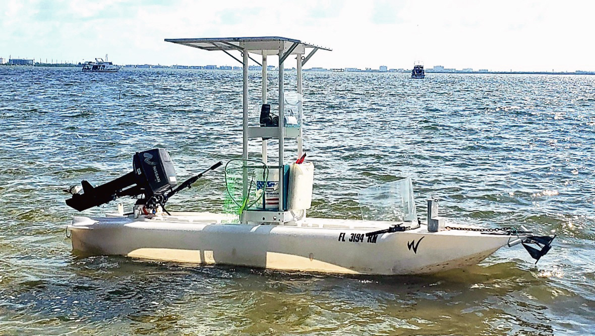 S4 microskiff with roof Florida